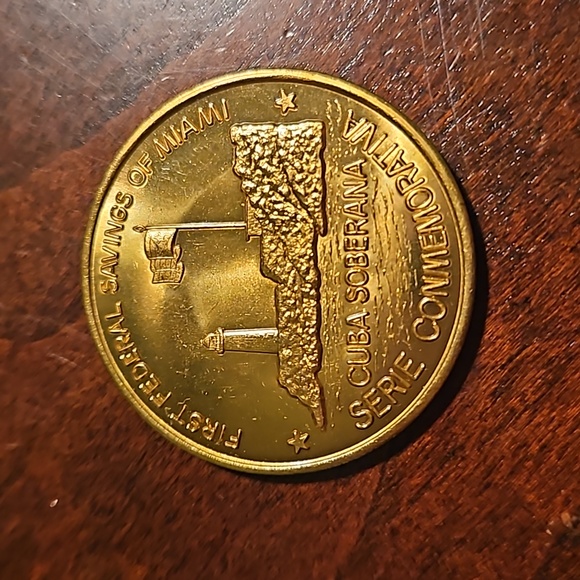 First Federal Savings of Miami Cuba Soberana Commemorative Coin - Picture 3 of 3